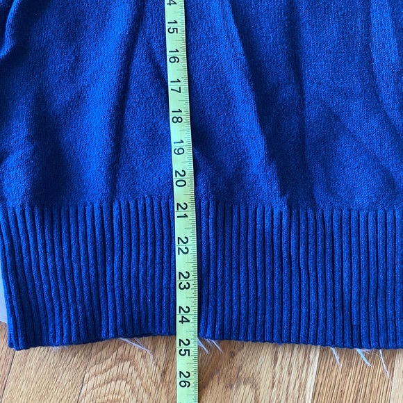 Falls Creek Navy Colorblock Sleeve Pullover Sweater - Picture 5 of 8